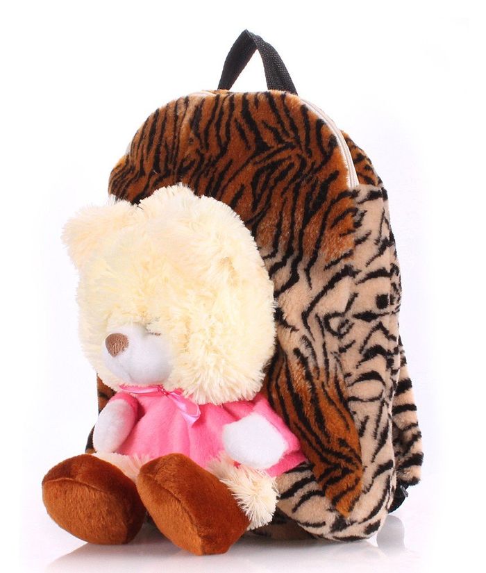 Рюкзак дитячий з ведмедем коричневий Poolparty купити недорого в Ти Купи