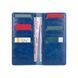 Кожаный бумажник Hi Art WP-02 Crystal Blue 7 wonders of the world Синий