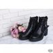 Черные женские ботинки из кожи Villomi 4017-01