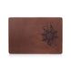 Шкіряна коричнева обкладинка на паспорт HiArt PC-01-S19-1235-T006 Коричневий