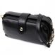 Молодіжна жіноча шкіряна сумка через плече Vintage 22427, Чорний