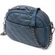 Молодіжна жіноча шкіряна сумка через плече Vintage 22327, Синій