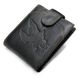Мужское чёрное портмоне из натуральной кожи Vintage 20232