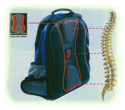 Спинка ортопедического рюкзака