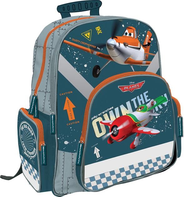Ортопедический детский рюкзак самолетики
